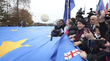 Manifestaciones en Georgia en apoyo a la Unión Europea