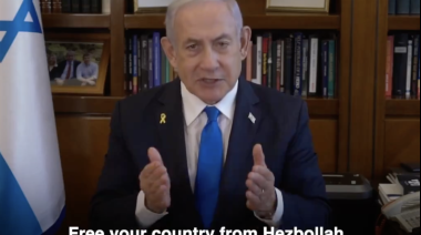 Netanyahu amenaza al Líbano con "destrucción" si no se libera de Hezbollah